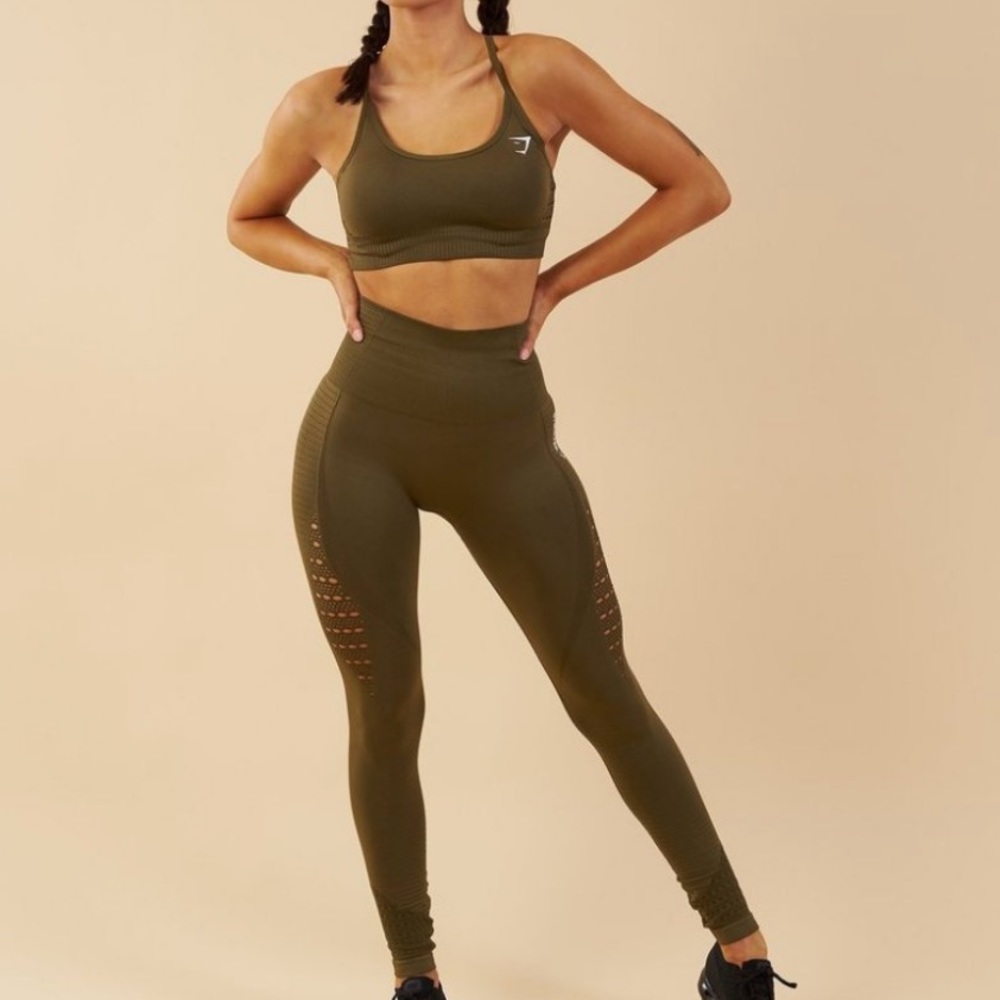 SOLD Gymshark Energy Seamless Leggings- Khaki